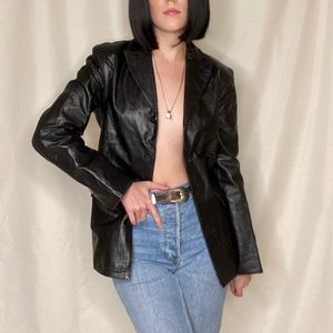 Vintage Leather Gap Blazer